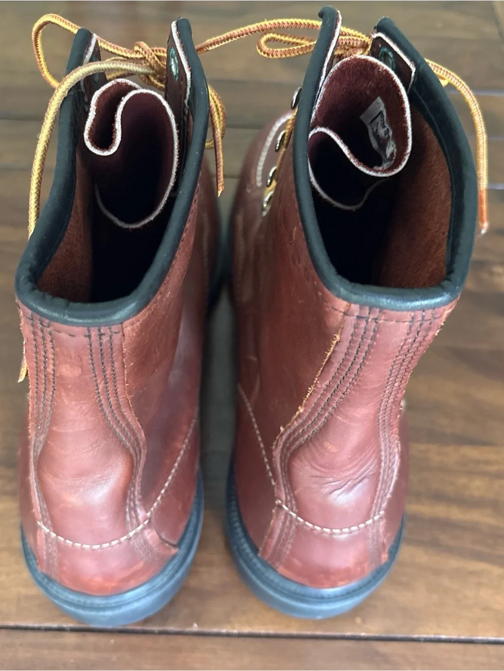 Red Wing Men's 11.5 Brown Leather Steel Toe Work Boots